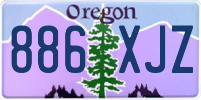 OR license plate 886XJZ