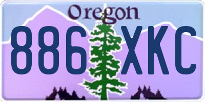 OR license plate 886XKC