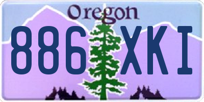 OR license plate 886XKI