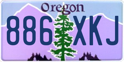 OR license plate 886XKJ