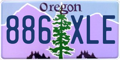 OR license plate 886XLE