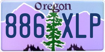 OR license plate 886XLP