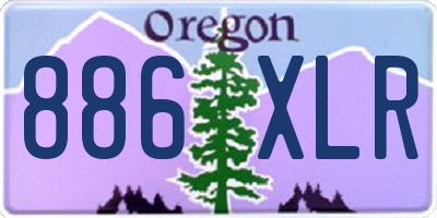 OR license plate 886XLR