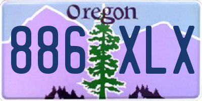OR license plate 886XLX