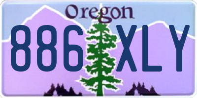 OR license plate 886XLY