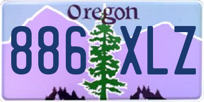 OR license plate 886XLZ