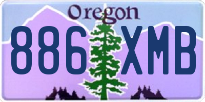 OR license plate 886XMB