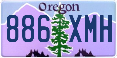 OR license plate 886XMH