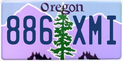 OR license plate 886XMI