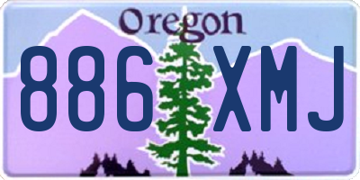 OR license plate 886XMJ