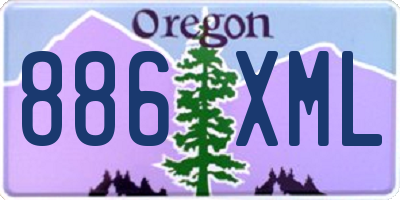 OR license plate 886XML