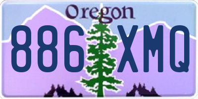 OR license plate 886XMQ
