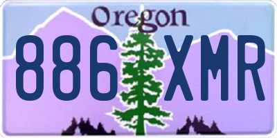 OR license plate 886XMR
