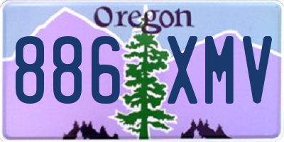 OR license plate 886XMV