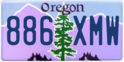 OR license plate 886XMW
