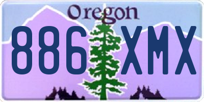 OR license plate 886XMX