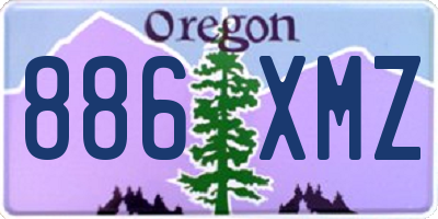 OR license plate 886XMZ