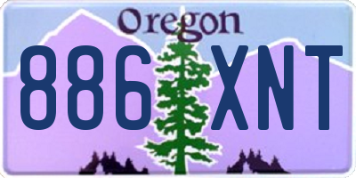 OR license plate 886XNT