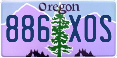 OR license plate 886XOS