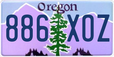 OR license plate 886XOZ