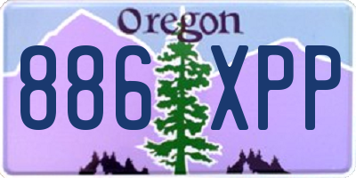 OR license plate 886XPP