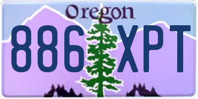 OR license plate 886XPT