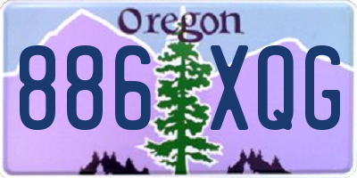 OR license plate 886XQG