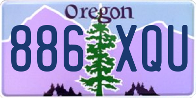 OR license plate 886XQU