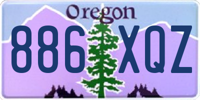 OR license plate 886XQZ