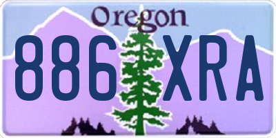 OR license plate 886XRA
