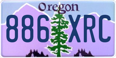 OR license plate 886XRC