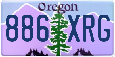 OR license plate 886XRG