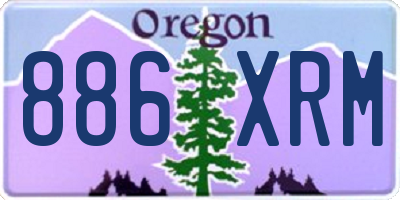 OR license plate 886XRM