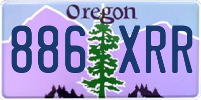 OR license plate 886XRR