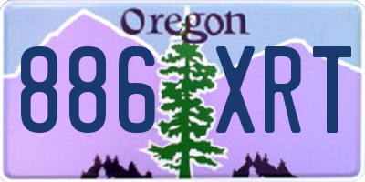 OR license plate 886XRT