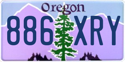OR license plate 886XRY
