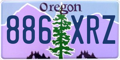 OR license plate 886XRZ