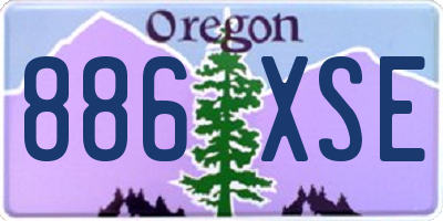 OR license plate 886XSE