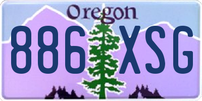 OR license plate 886XSG