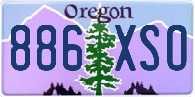 OR license plate 886XSO