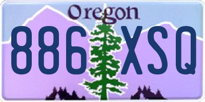 OR license plate 886XSQ