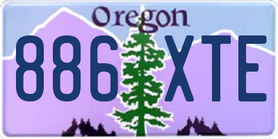 OR license plate 886XTE