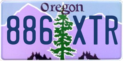 OR license plate 886XTR