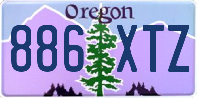 OR license plate 886XTZ