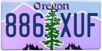 OR license plate 886XUF