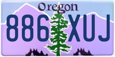 OR license plate 886XUJ