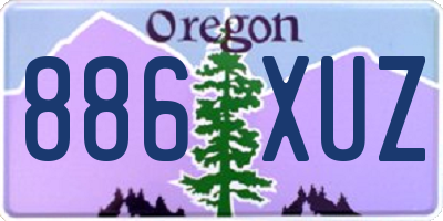 OR license plate 886XUZ