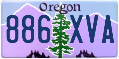 OR license plate 886XVA