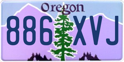 OR license plate 886XVJ