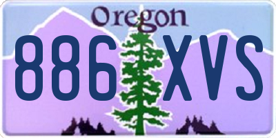 OR license plate 886XVS